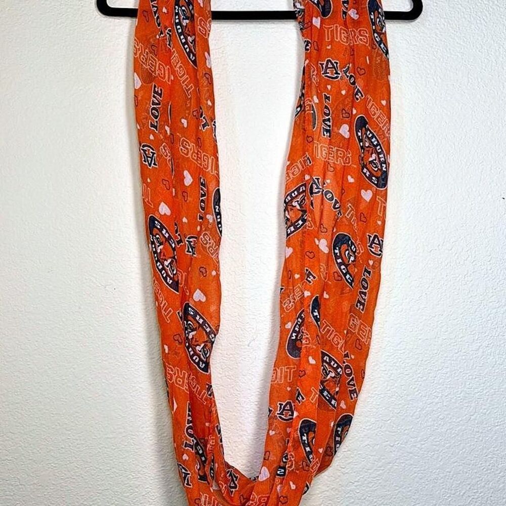 Mascot Wear Auburn Tigers NCAA Infinity Scarf Love Gameday Fan Tailgate Style